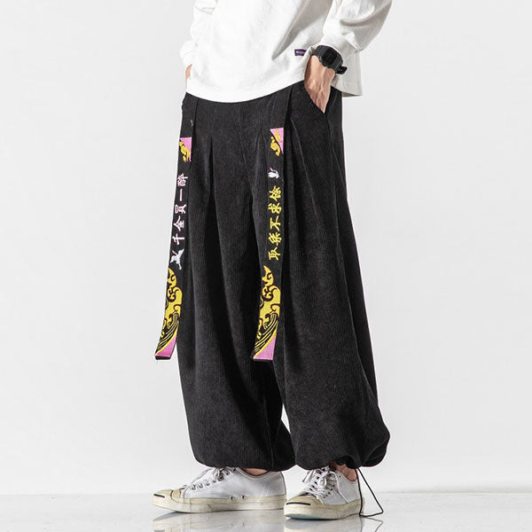 Pantalon japonais sarouel homme