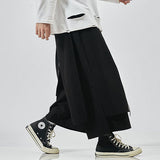 Pantalon japonais large noir pas cher