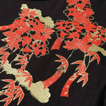 T-shirt geisha japonaise et fleurs de cerisier