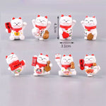 Figurine chat japonais (8 pièces)