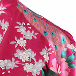 Peignoir kimono femme en satin long