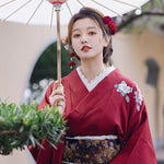 Achat Kimono japonais femme rouge
