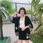 Achat Veste kimono noire femme