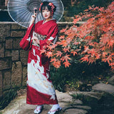 Acheter Kimono traditionnel japonais femme grue