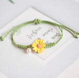 Bracelet japonais fleur marguerite 