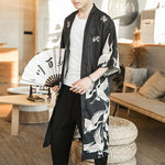 Cardigan kimono pour homme grue
