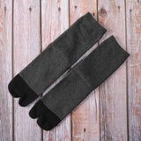 Chaussettes japonaises tabi homme grises noires