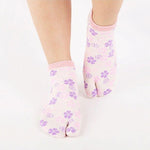 Chaussettes tabi femme roses clair