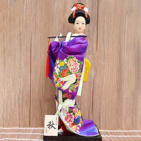 Tableau Traditionnel Japonais 'Geisha & Ombrelle