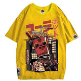 Harajuku style t shirt jaune