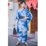 Kimono bleu homme japonais