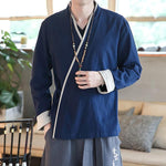 kimono cardigan men bleu