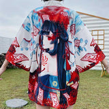 Kimono femme japonais manga blanc