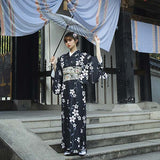 Kimono femme long japonais fleuri
