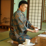 Kimono homme japonais carpes koï traditionnel 