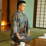 Kimono homme japonais carpes koï