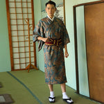 Kimono homme japonais motifs carpes koï