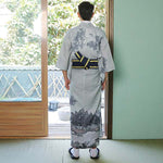 Kimono homme japonais retro avec ceinture obi
