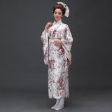 Kimono japonais blanc femme