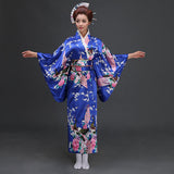 Kimono japonais bleu