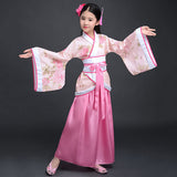 Kimono japonais enfant rose