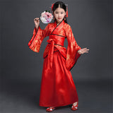 Kimono japonais enfant rouge