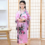 Kimono japonais fille bleu ciel 