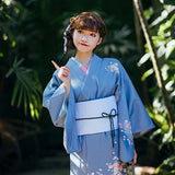 Kimono japonais long avec obi