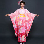 Kimono japonais rose