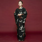 Kimono noir femme japonais