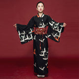 Kimono noir japonais