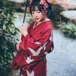 Kimono traditionnel japonais femme grue pas cher