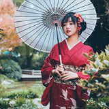 Kimono traditionnel japonais femme grue