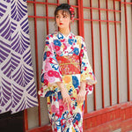 Kimono traditionnel japonais femme haru pas cher