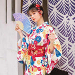 Kimono traditionnel japonais femme haru