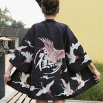 Kimono veste femme japonais grue