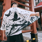 Kimono veste homme grue