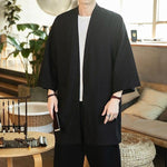 Kimono veste longue homme noir