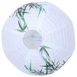 Lanterne en papier japonaise avec motifs bambou 