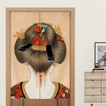 Noren japonais coiffure geisha