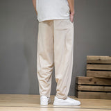 Pantalon japonais pour homme souple kaki