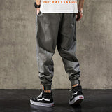 Pantalon streetwear jogging japonais gris homme
