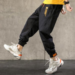 Pantalon streetwear jogging japonais noir pour homme