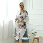 Peignoir kimono blanc