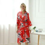 Peignoir kimono rouge