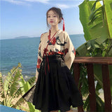 Robe japonaise femme jupe courte