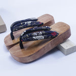 Sandales japonaises en bois couleur 2