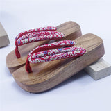 Sandales japonaises en bois couleur 7