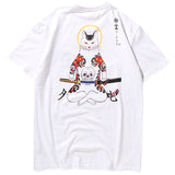 t-shirt chat japonais blanc