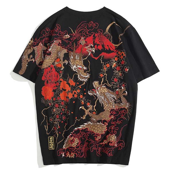 T shirt dragon japonais